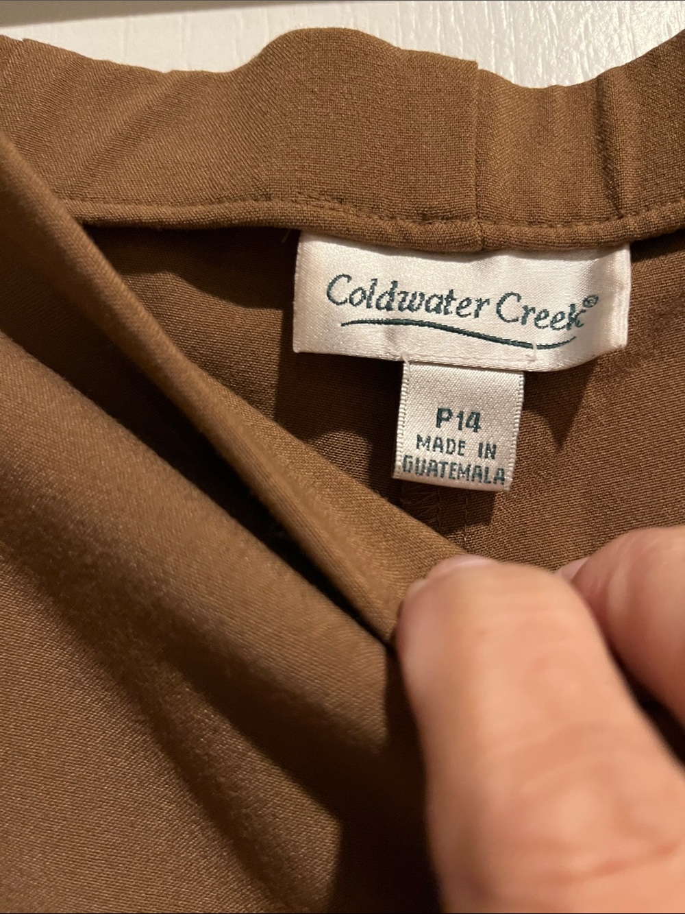 Coldwater Creek Men's Brown Straight-Leg Dress Pants - Picture 2 of 6
